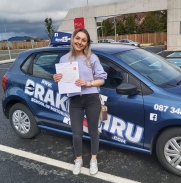 Zaneta Salata posing with PASS certificate